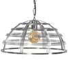 Industriële hanglamp Bright XL chroom