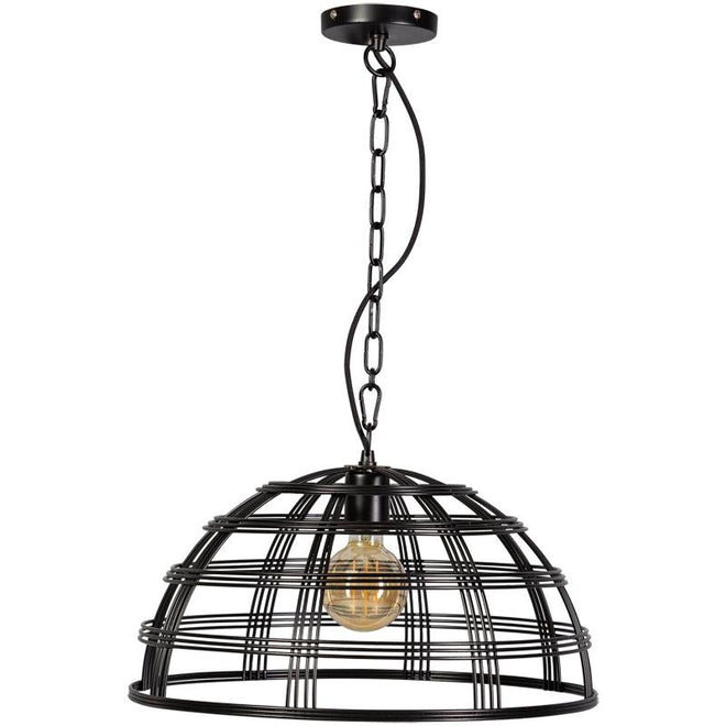 Industriële hanglamp Bright XL zwart