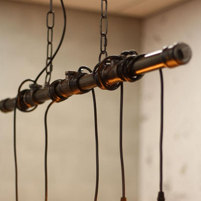 Industriële fabriekslamp Ryker 5-lichts fade grey