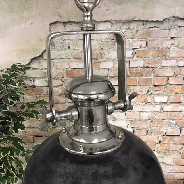 Industriële hanglamp Finn Raw nickel Ø46