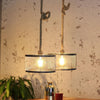 Industriële hanglamp Rope 2-lichts metaal