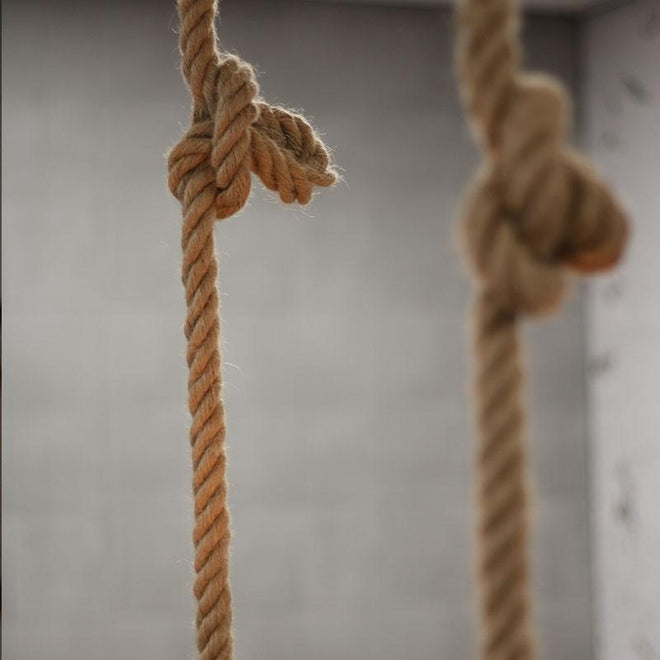 Industriële hanglamp Rope 2-lichts metaal 