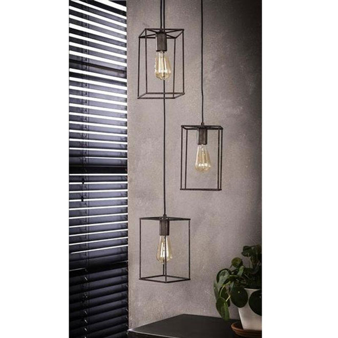 Industriële hanglamp Stella 3-lichts