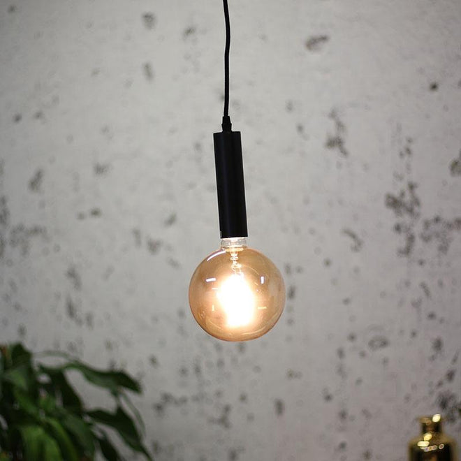 Industriële hanglamp Brady zwart metaal
