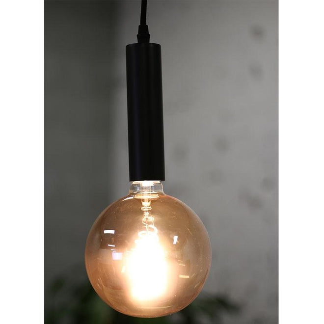 Industriële hanglamp Brady zwart metaal