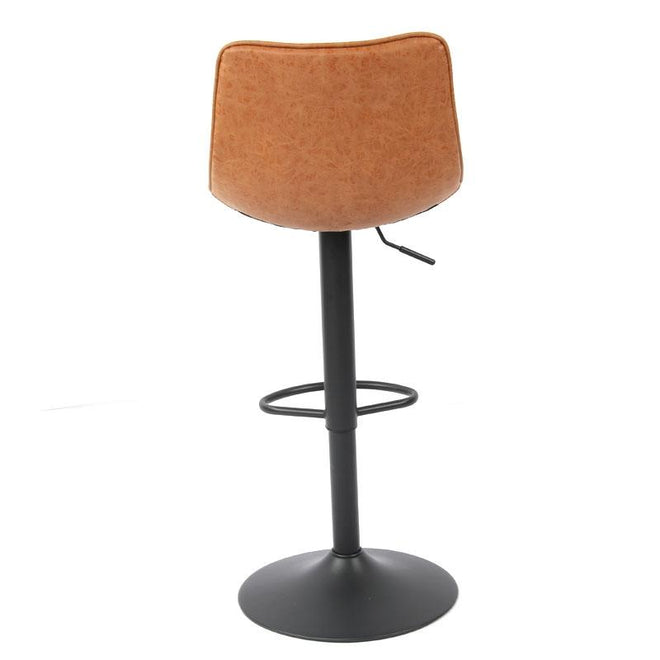 Industriële Barkruk Brooklyn cognac leer