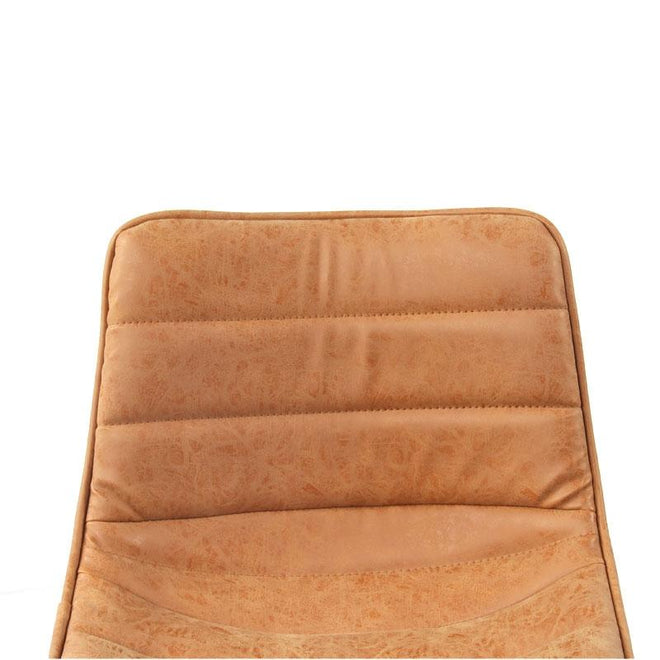 Industriële Barkruk Brooklyn cognac leer