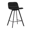Industriële barkruk Lester zwart 64 cm