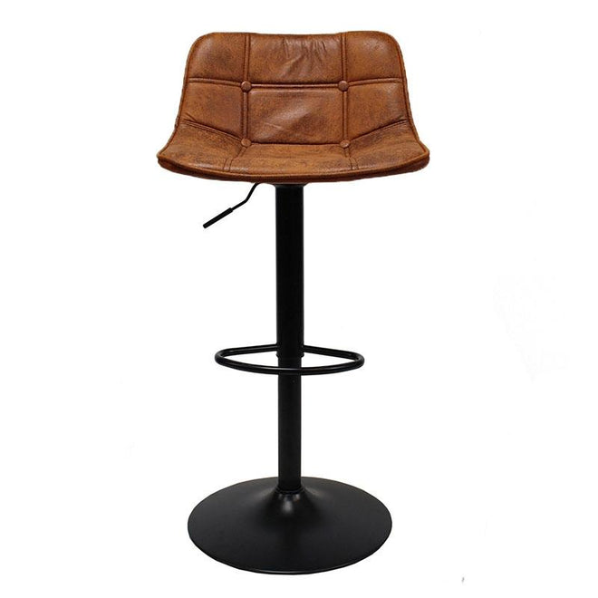 Industriële barkruk Dario cognac leer