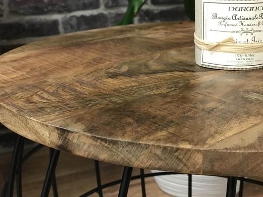 Industriële bijzettafel Knox