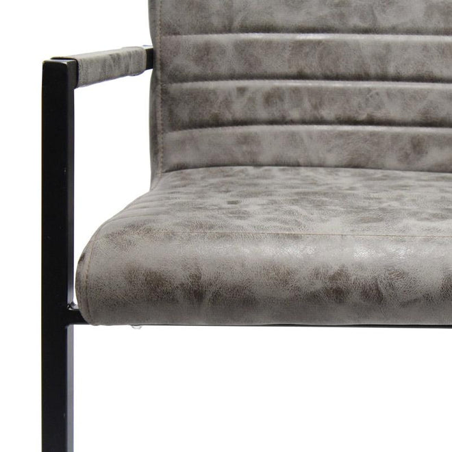 Industriële eetkamerstoel Earth taupe - direct leverbaar!
