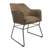 Industriële eetkamerstoel Malaga taupe