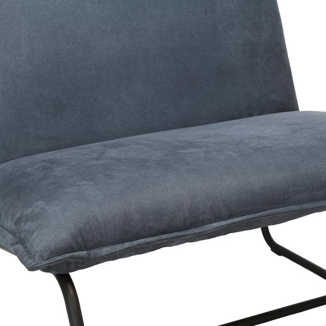 De industriële fauteuil Dante blauw