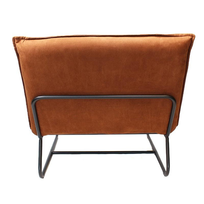 De industriële fauteuil Dante cognac