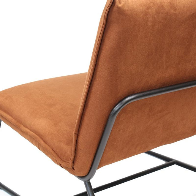 De industriële fauteuil Dante cognac