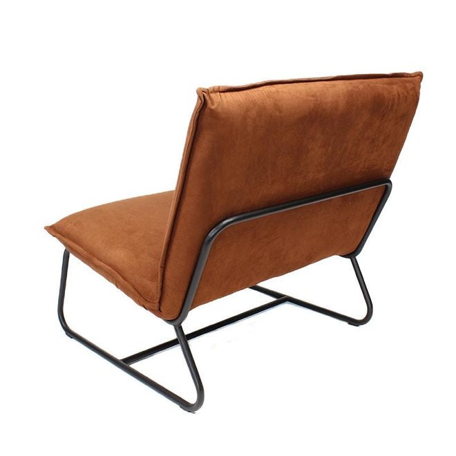De industriële fauteuil Dante cognac