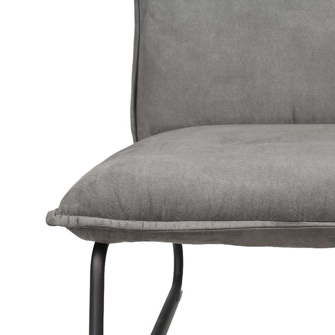 De industriële fauteuil Dante grijs