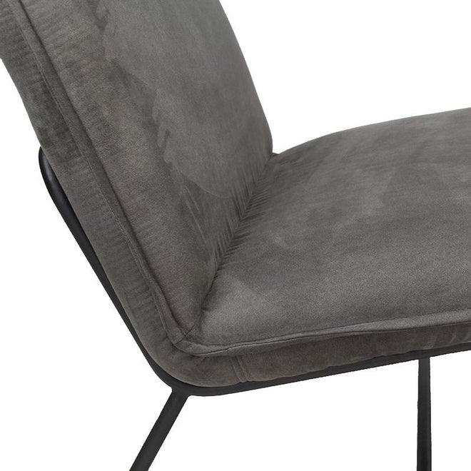 De industriële fauteuil Dante grijs
