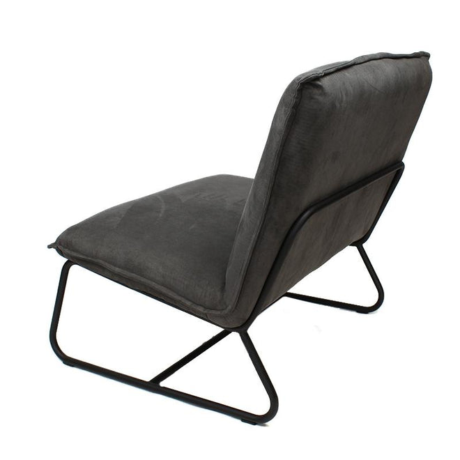 De industriële fauteuil Dante grijs