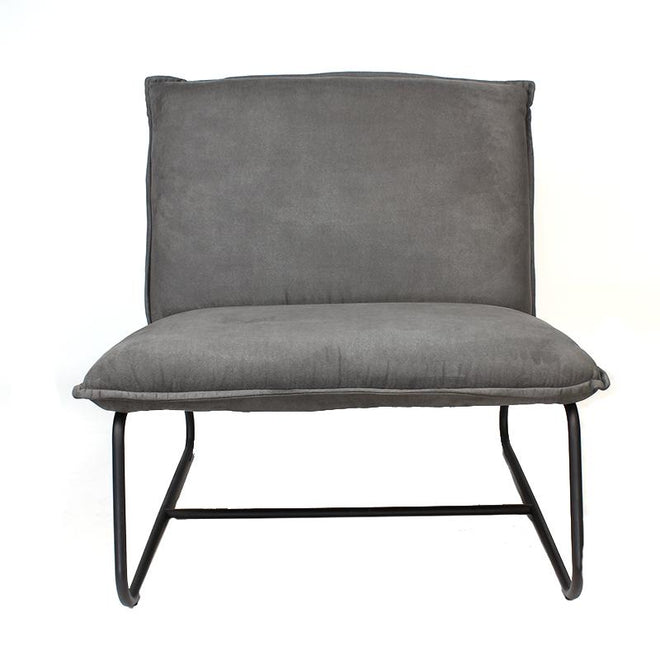 De industriële fauteuil Dante grijs