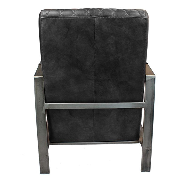 Industriële fauteuil Nelson zwart