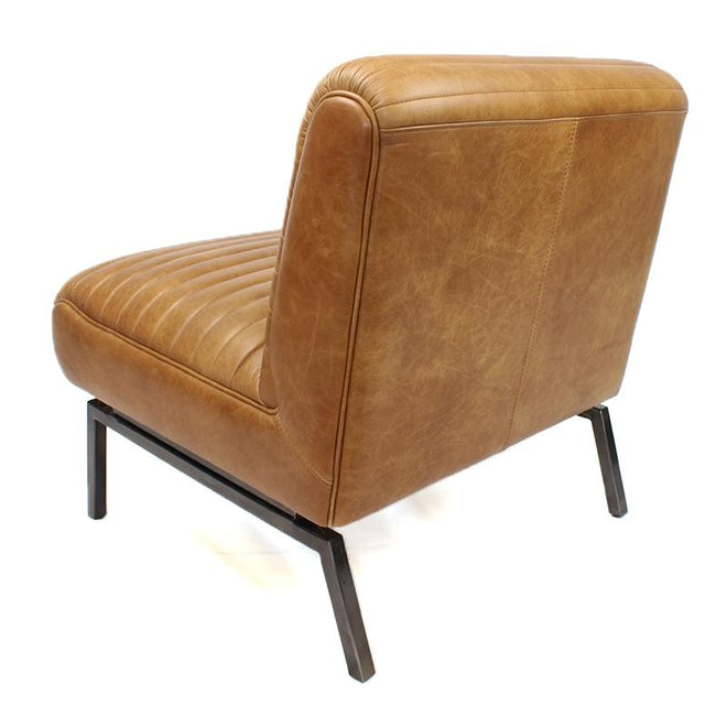 Industriële fauteuil Reflex cognac | 100% leder