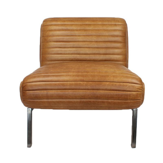 Industriële fauteuil Reflex cognac | 100% leder