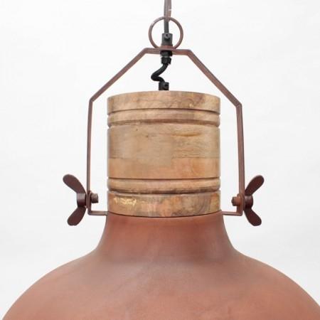 Industriële hanglamp Baylee rustic koper