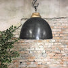 Industriële hanglamp Abbey Raw nickel Ø44
