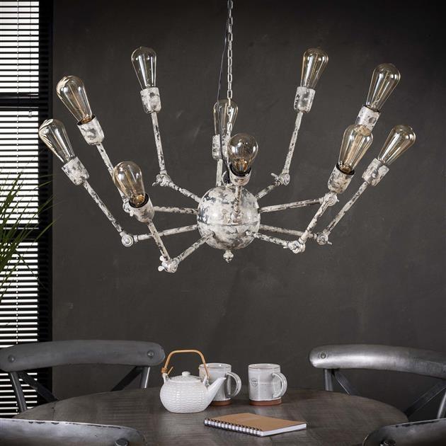 Industriële hanglamp Eli 10-lichts