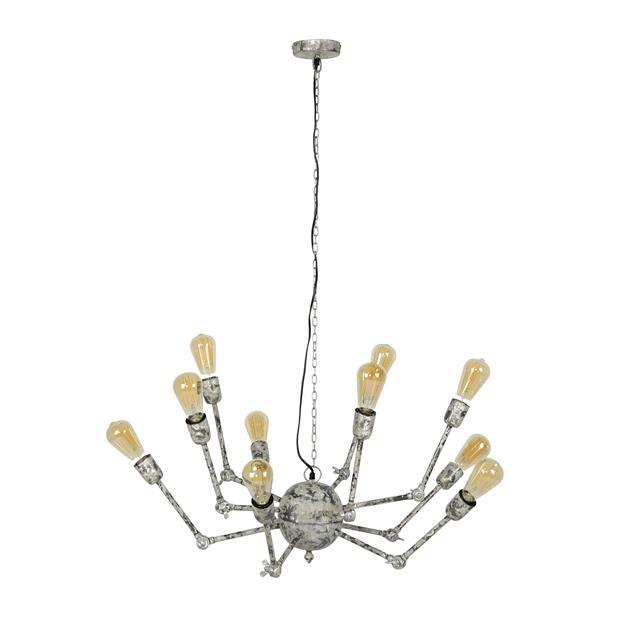Industriële hanglamp Eli 10-lichts