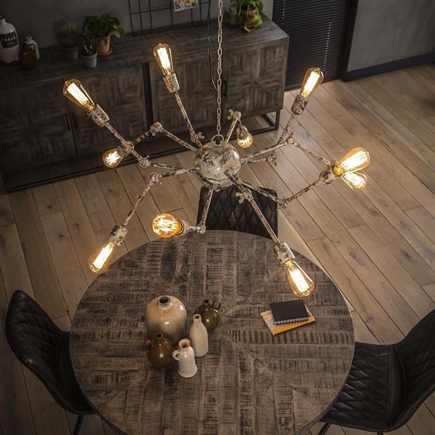 Industriële hanglamp Eli 10-lichts
