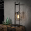 Industriële tafellamp Grisham 1-lichts oud zilver