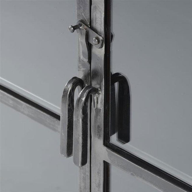 Industriële vitrinekast glas metaal Lester