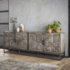 Industrieel dressoir Bruno grijs mangohout