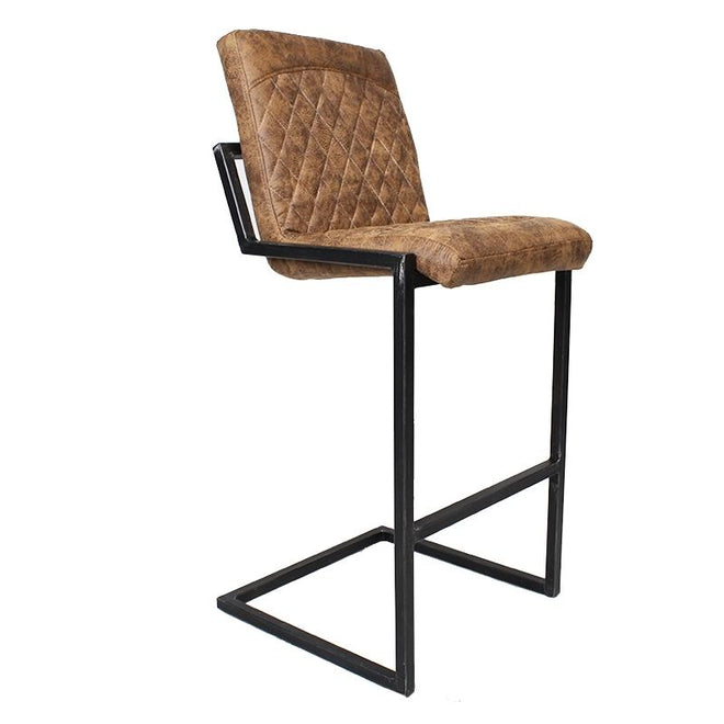 Industriële barkruk Phoenix cognac