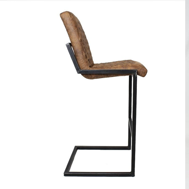 Industriële barkruk Phoenix cognac