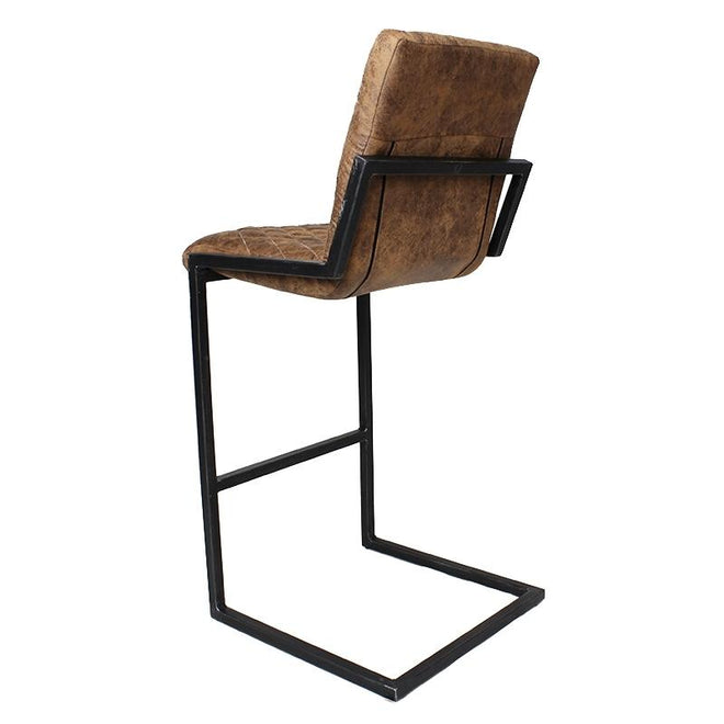 Industriële barkruk Phoenix cognac