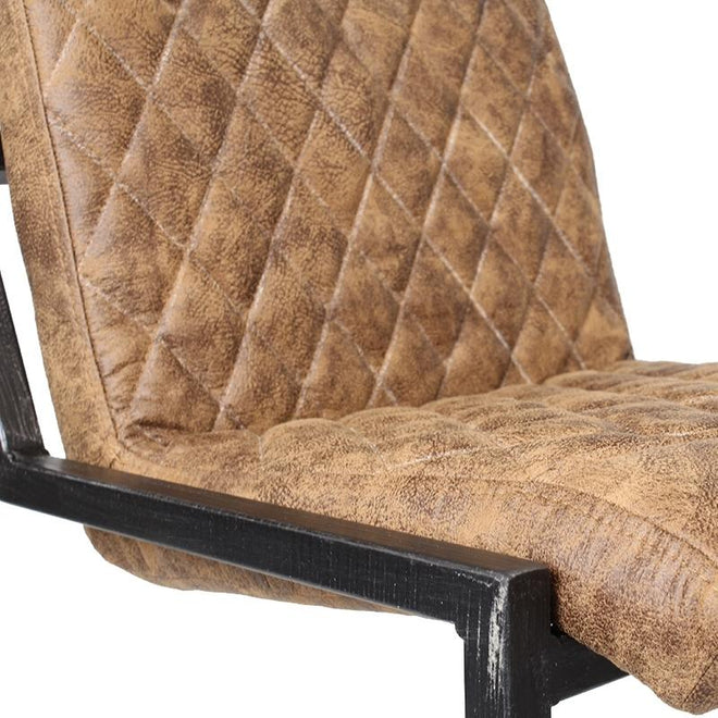 Industriële barkruk Phoenix cognac