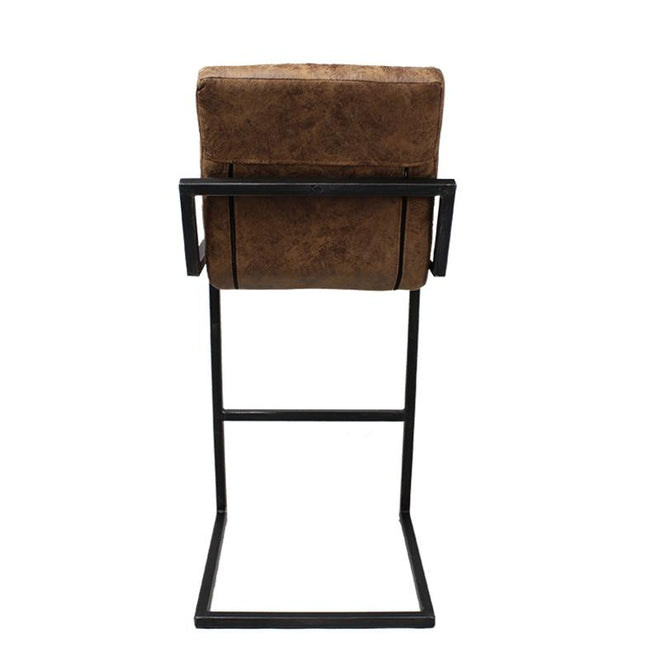 Industriële barkruk Toni cognac