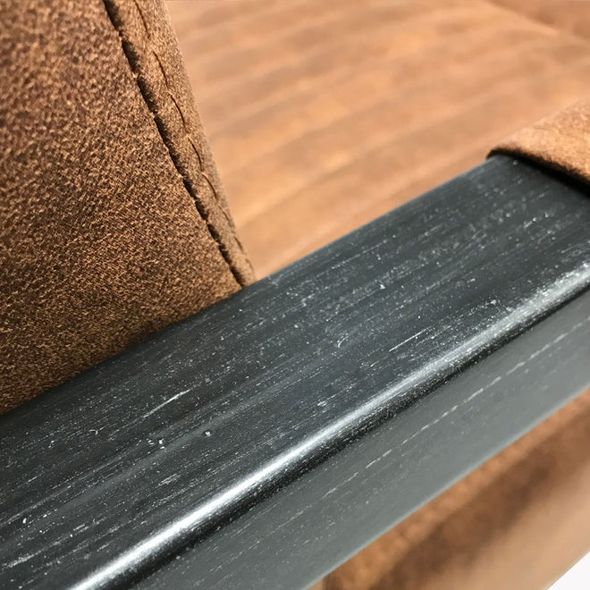 Industriële fauteuil Denver cognac