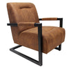 Industriële fauteuil Denver cognac