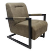 Industriële fauteuil Denver olijf groen