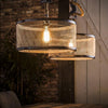Industriële hanglamp Elvin 2-lichts metaal