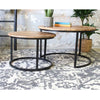Industriële salontafel set Jerry mangohout (2 stuks)