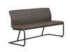 Industriële eetkamerbank Brace taupe