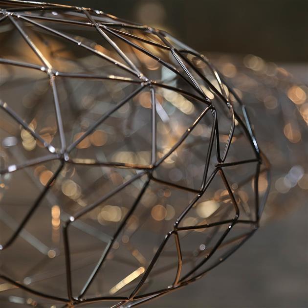 Moderne hanglamp Curtiz 2-lichts zwart nikkel