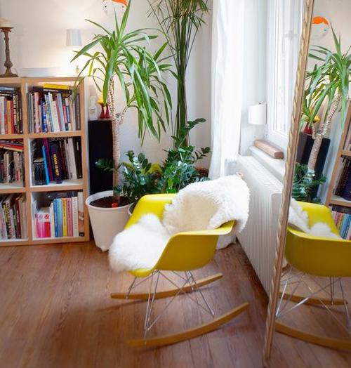 Eames RAR schommelstoel yellow - Eames RAR rocking chair - Charles & Ray Eames
