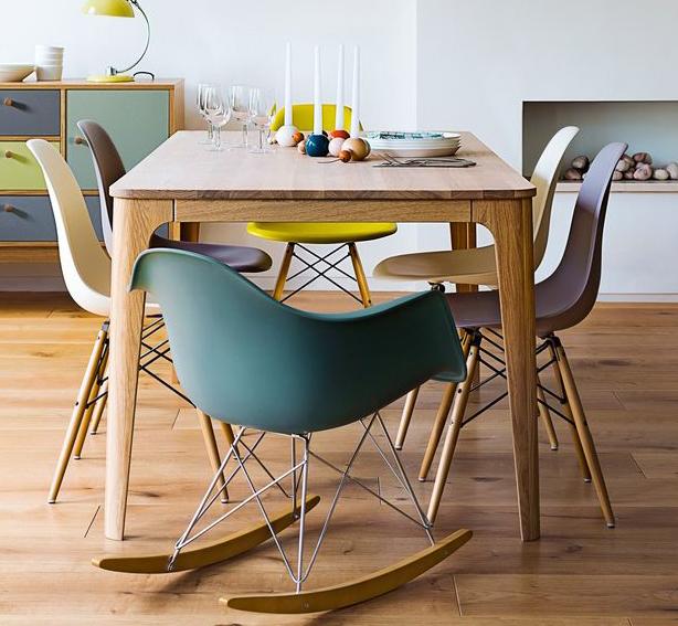 Eames RAR schommelstoel ocean blauw - RAR Rocking chair
