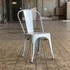 Tolix Retro Café stoel wit